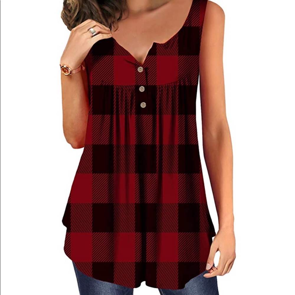 🍂🍁Flannel Plaid Women’s Top - Fall Top 🍁🍂